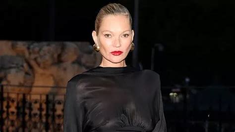 kate moss presenting ysl|Kate Moss commands attention in glam black mini for YSL's PFW .